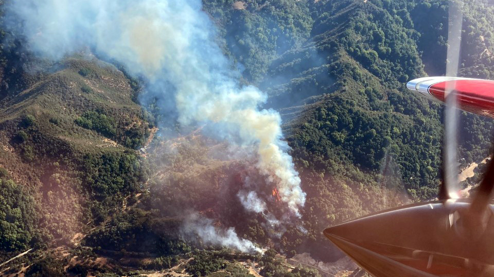 Cal Fire Crews Battle Blaze Burning West of Morgan Hill