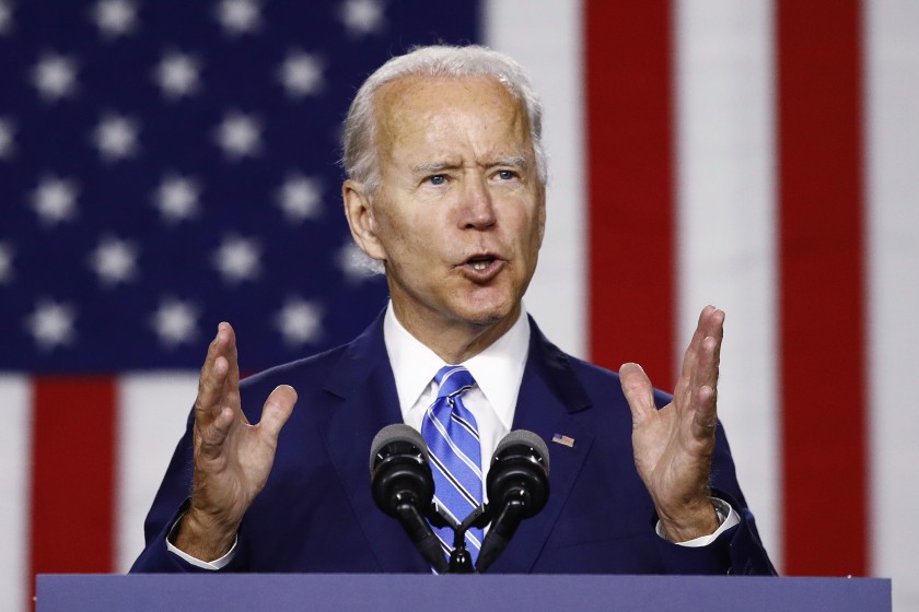 Biden headed for historic margin in California, poll shows