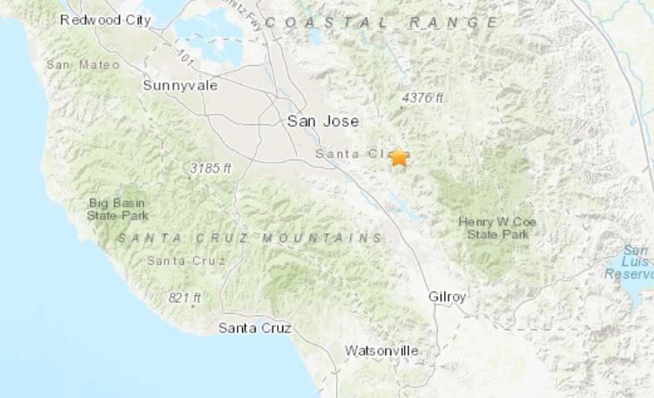 Preliminary 2.5 Magnitude Earthquake Reported Near Morgan Hill