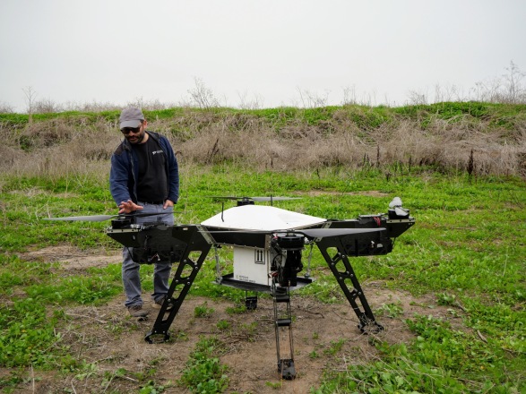 Heavy-duty drones take flight to combat California wildfires