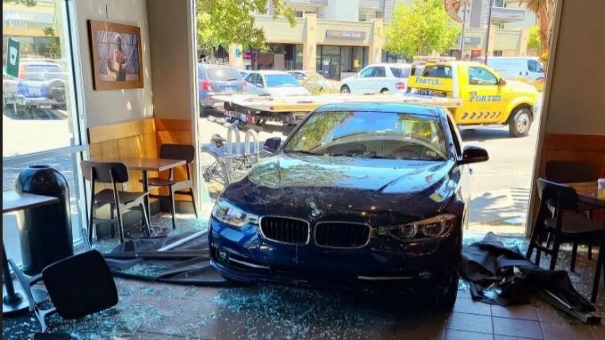 Car Crashes Into Cupertino Starbucks, 2 Injured