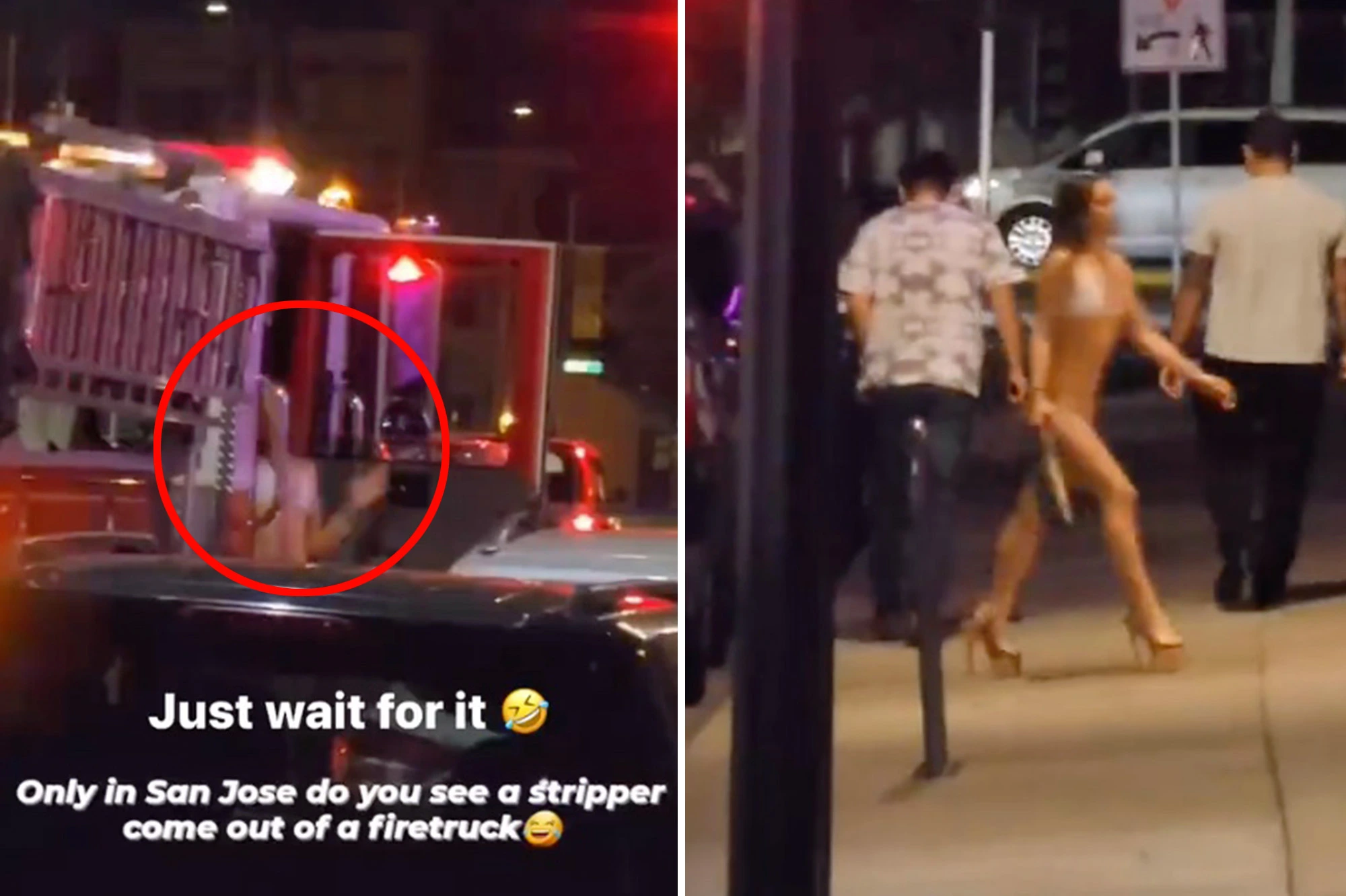 San Jose Concludes Probe Into Video of Bikini-Clad Woman Leaving Fire Truck and Entering Strip Club