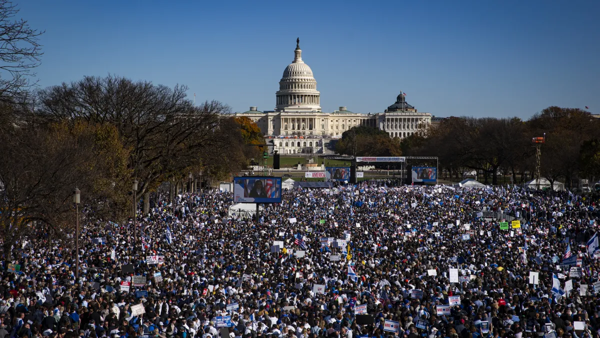Bay Area residents show up to National Mall in Washington DC in support for Israel