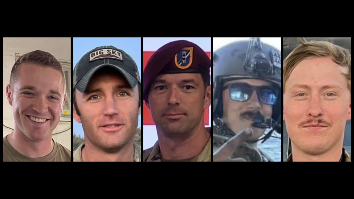 5 US troops killed in a military helicopter crash over the Mediterranean identified