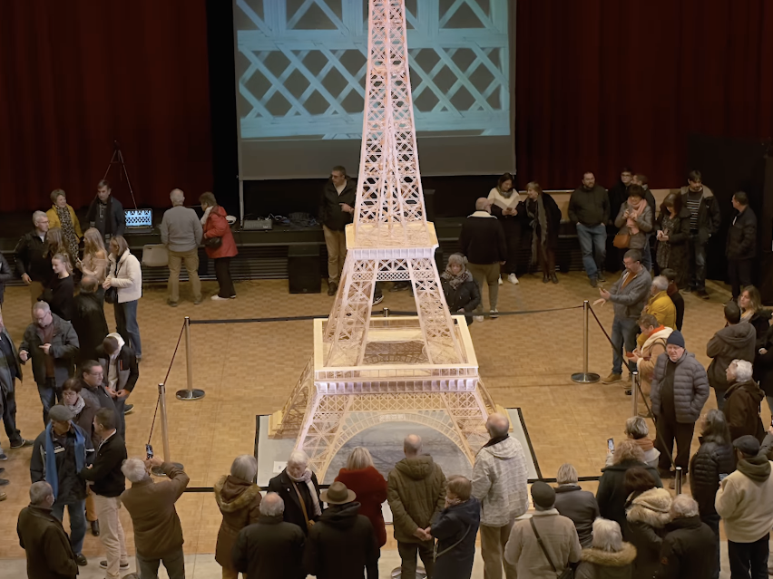 The man who build an Eiffel Tower using 700,000 matchsticks has been granted a world record after all