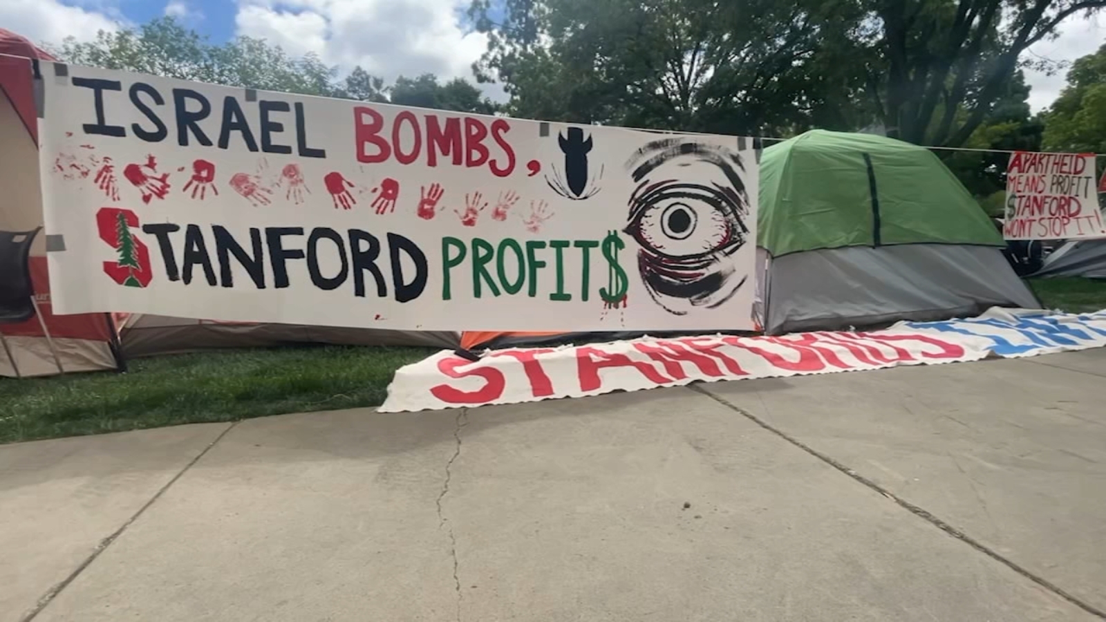 Stanford University has warned students participating in pro-Palestine protests of potential consequences for engaging in “camp-in demonstrations.”