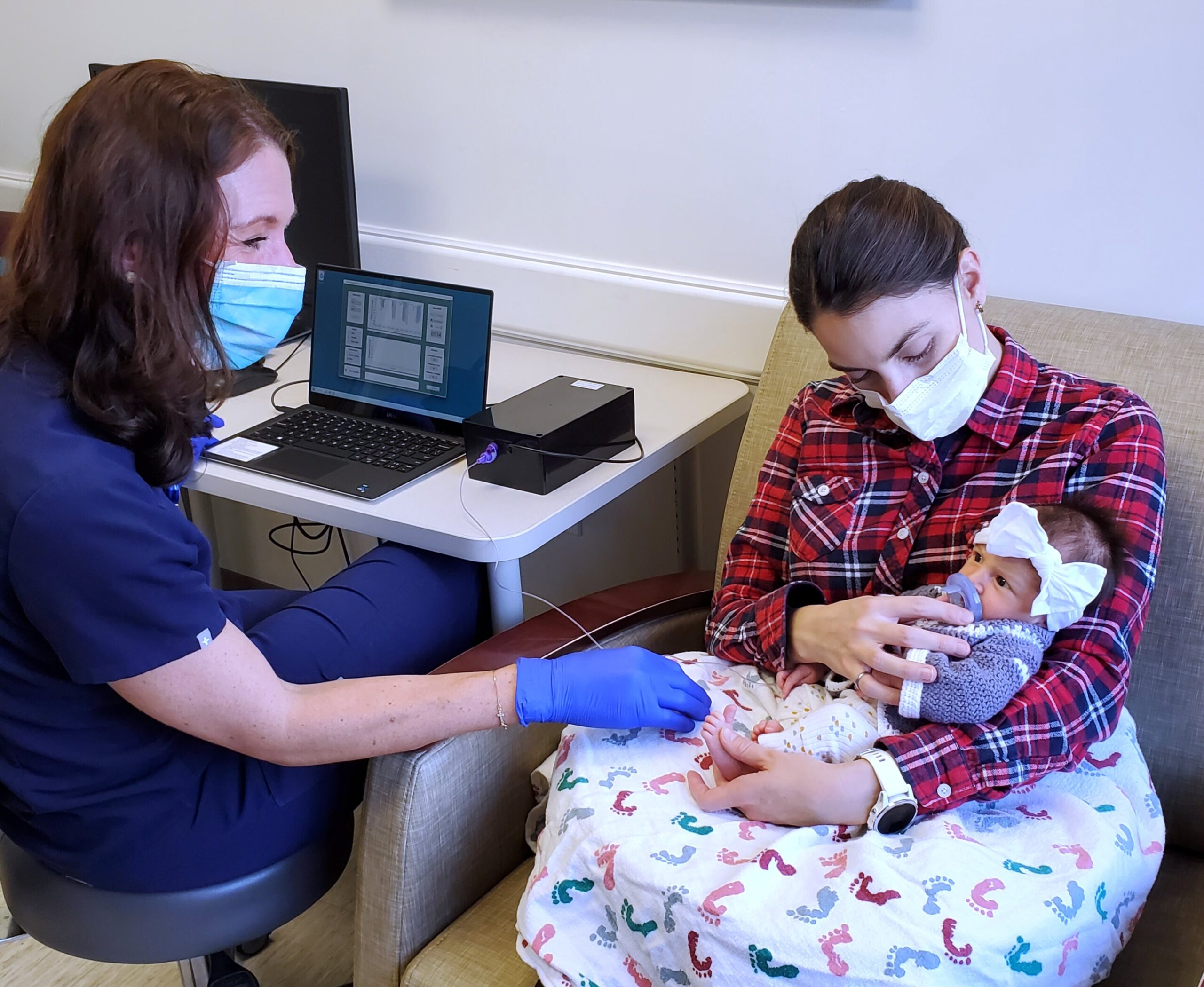 This device identifies infants who may have difficulties with breastfeeding