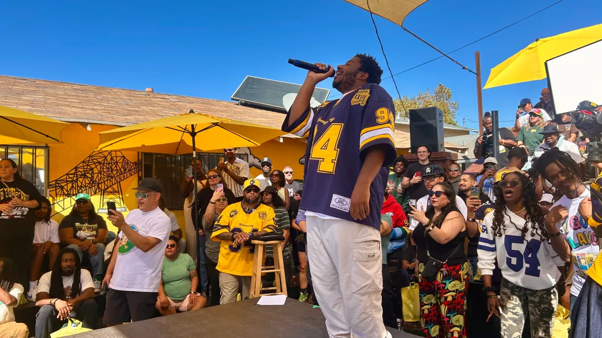 Vallejo rapper LaRussell performs sold-out concert in childhood backyard