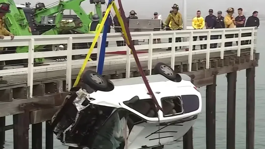 Driver Dies After Car Plunges From Santa Cruz Wharf